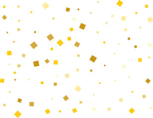 Yellow Squares Confetti
