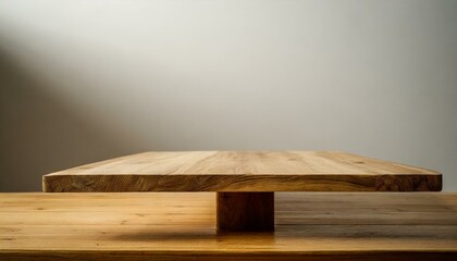 wooden table.an empty wooden tabletop, elegantly showcased against a white background. Emphasize the fine details of the wood grain and the stark contrast with the background for a visually striking i