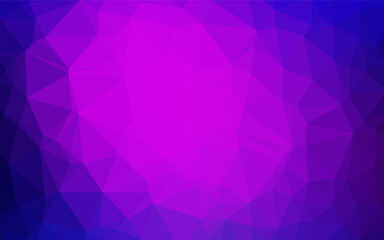 Dark Pink, Blue vector abstract mosaic pattern. Colorful illustration in abstract style with gradient. Polygonal design for your web site.