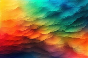 Abstracto multicolor plano arco iris de color olas de fondo - obrazy, fototapety, plakaty