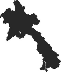 country map laos © maridownload