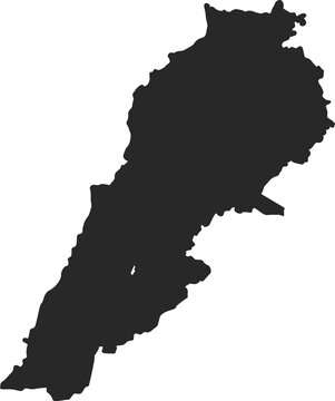 Fototapeta country map lebanon