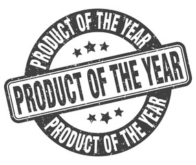 product of the year stamp. product of the year label. round grunge sign