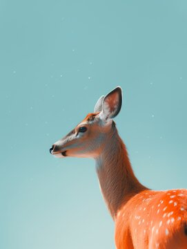Close up photo of a deer