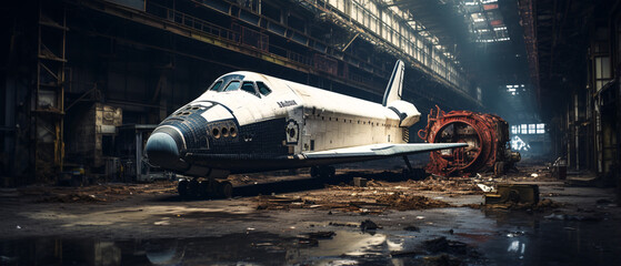 
Explore an abandoned space shuttle in this stunning 4K wallpaper, capturing an aerial perspective for an immersive and detailed experience.
