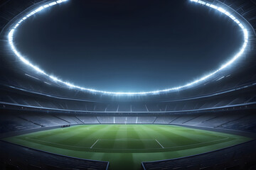 Fototapeta na wymiar Generate High quality and ultra real, minimal stadium lights background