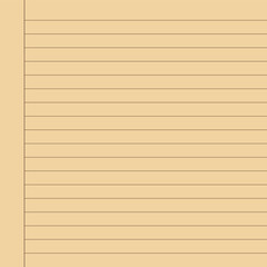 Blank loose leaf notebook paper background. Realistic line paper note. Notebook paper with lines design. Blank notebook paper sheet with lines vector illustration design.11.55.