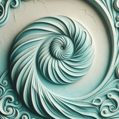 A close-up of a light turquoise wall. Textures and abstract backgrounds