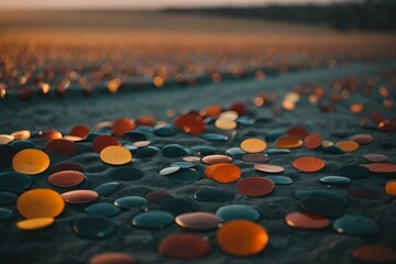 Obraz premium flower bed in the morning