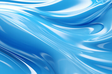 glossy blue liquid oil paint opaque, surface waves, background
