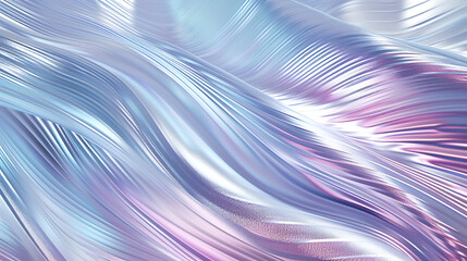 Futuristic holographic gradient in iridescent shades of lavender, aqua, and silver with a grainy texture for a cutting-edge tech event.