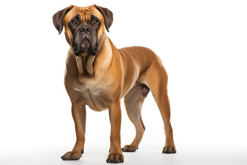 Obraz premium Bullmastiff dog, isolated on white background