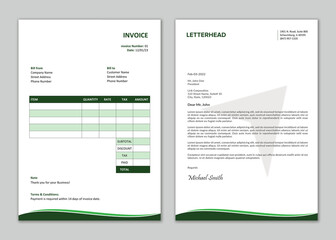 Invoice and letterhead design