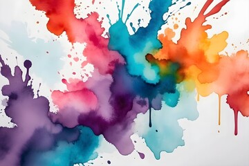 Abstract Captivating Watercolor Stains background