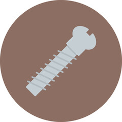 Screw icon vector image. Can be used for Home Improvements.