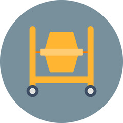 Concrete Mixer icon vector image. Can be used for Home Improvements.