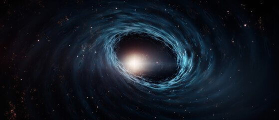 Dive into the cosmic abyss with a supermassive black hole, where gravity's dominance shapes the...
