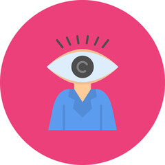 Vision icon vector image. Can be used for Human Resource.