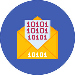 Binary Messages icon vector image. Can be used for Internet of Things.