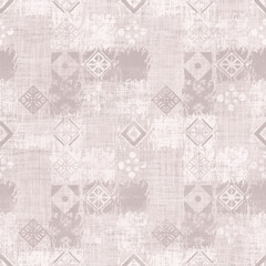 Seamless paisley damask pattern design with traditional Asian elements