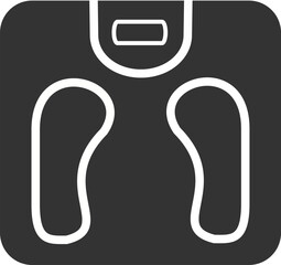 Weight scales line icon. Replaceable vector design.