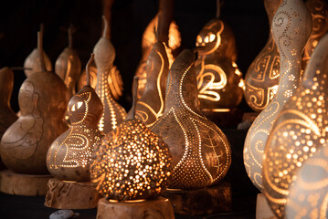 golden decorations ornaments