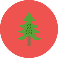 Evergreen Tree icon vector image. Can be used for Seasonal.