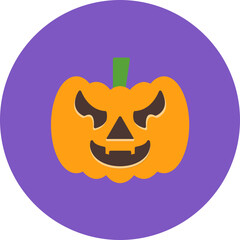 Jack-O-Lantern icon vector image. Can be used for Seasonal.