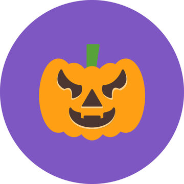 Jack-O-Lantern icon vector image. Can be used for Seasonal.