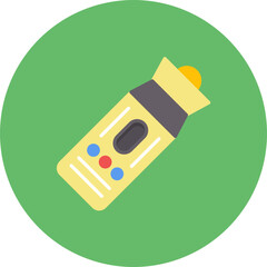 Flashlight icon vector image. Can be used for Emergency Services.