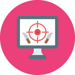 Target icon vector image. Can be used for Virtual Reality.