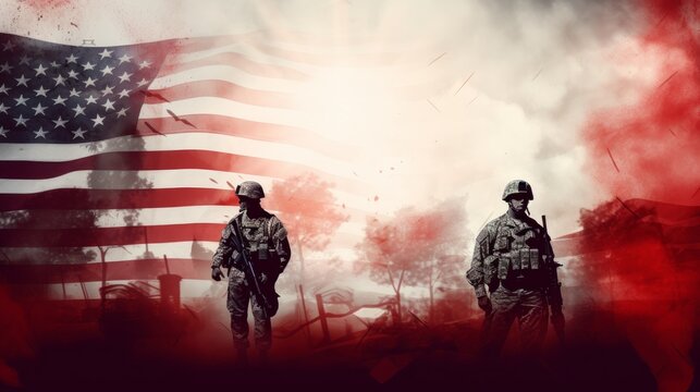 Memorial Day Background image, millitary