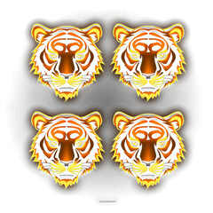 Fototapeta premium Cute Neon Light Icons: Playful and Vibrant Designs for a Charming Digital Experience