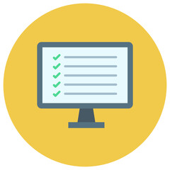 Online Survey icon vector image. Can be used for Digital Marketing.