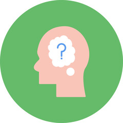 Thinking icon vector image. Can be used for Business and Finance.