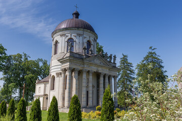 Fototapeta na wymiar Baroque Roman Catholic church of St. Joseph in Pidhirtsi, Ukraine