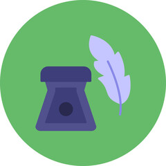 Feather Ink icon vector image. Can be used for Tools.