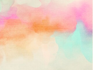 Abstract background painted with watercolors