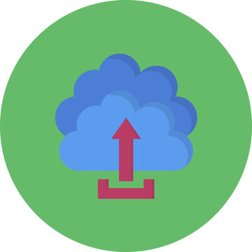 Cloud Upload icon vector image. Can be used for Cloud Computing.
