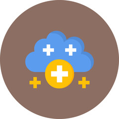 Obraz premium Cloud Add icon vector image. Can be used for Cloud Computing.