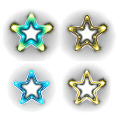 Obraz premium Cute Neon Light Icons: Playful and Vibrant Designs for a Charming Digital Experience