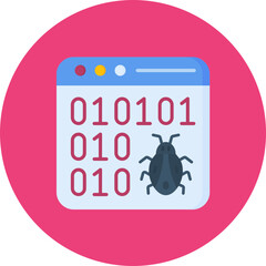 Hack Code icon vector image. Can be used for Security.