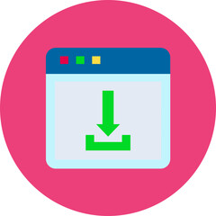 Download Page icon vector image. Can be used for Seo and Web.