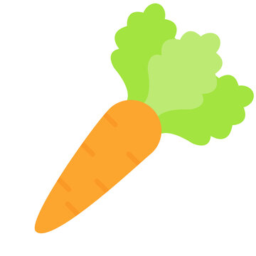 Carrot icon vector image. Can be used for Fruits and Vegetables.