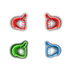Cute Neon Light Icons: Playful and Vibrant Designs for a Charming Digital Experience