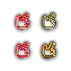 Cute Neon Light Icons: Playful and Vibrant Designs for a Charming Digital Experience