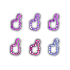 Cute Neon Light Icons: Playful and Vibrant Designs for a Charming Digital Experience