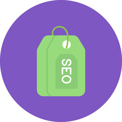 SEO Tag icon vector image. Can be used for Web Marketing.