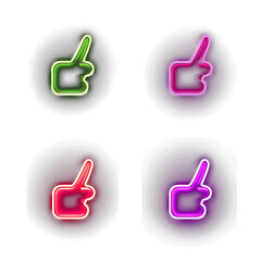 Cute Neon Light Icons: Playful and Vibrant Designs for a Charming Digital Experience
