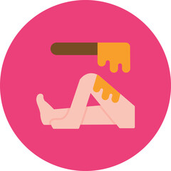 Waxing icon vector image. Can be used for Spa.